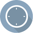 flat clock icon